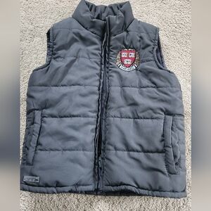 Harvard Kids Puffer Vest with Crest